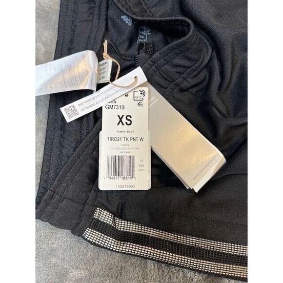 Women's Adidas Tiro 21 Black Track Pants Warm Up Soccer Training Pants NWT - Picture 2 of 11